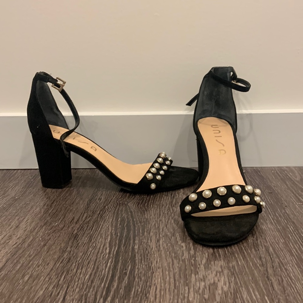 Unisa Pearl Strap Heels